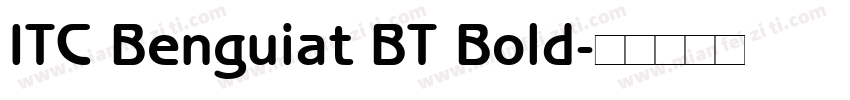 ITC Benguiat BT Bold字体转换